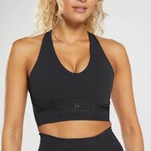 WHITNEY LONGLINE BRA BLK